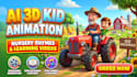 make viral ai nursery rhymes videos, kids songs, and 3d animated rhymes