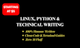 write technical articles, code documentation, and guides on linux and python