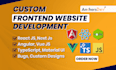 front end web developer using HTML,CSS, bootstrap,react js jquery,next js,vue js
