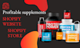 create health and fitness shopify supplement store health nutrition website