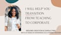 create a transitioning teacher resume