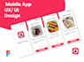 create pixel perfect mobile app UX UI in figma