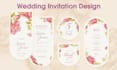 design wedding invitation suite, save the date, rsvp, menu