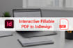 design an interactive fillable PDF in indesign