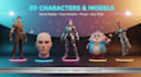 design realistic 3d characters and models for games animation