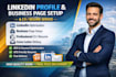 create cv resume update optimize and setup linkedin profile and business page