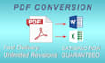 convert pdf to word or excel clean data entry
