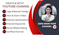 create and setup youtube channel