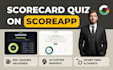 build scorecard evaluation quiz with ai report on score app