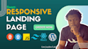 design responsive landing page, html css react wordpress