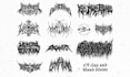 draw custom death metal logo for your project