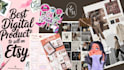 setup etsy shop and digital product design and SEO