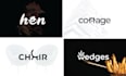 create a unique wordmark, lettermark or font based logo