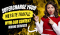do SEO content writing, blog post writing and article writng