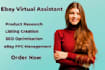 be your amazon to ebay virtual assistant, dropshipping virtual assistant ebay va