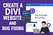 create divi website and fix slow speed