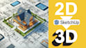 convert 2d plan to sketchup 3d model