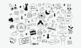 create hand drawn doodle illustrations for any purpose