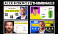 create alex hormozi thumbnail