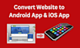 convert website to android app, ios app using webview using flutter