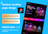 do responsive UI UX design pro crafting saas landing pages using figma