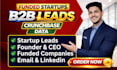 do b2b lead generation for startups using crunchbase
