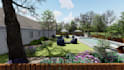 do landscape design, garden, backyard, swimming pool and render images