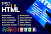 convert figma to html, PSD to html, bootstrap, tailwind css