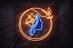 make neon logo animation and neon intro, neon sign