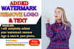 adding watermark logo remove text in your photos