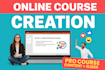 write your online course content and make your course slides