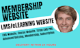 develop and design a lms wordpress website with learndash lms in 12hours