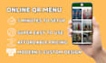 create a professional and modern qr digital menu for your cafe or restaurant