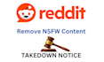 remove infringing and leaked content on reddit under dmca