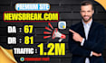 publish article on newsbreak authority site, dofollow, da81