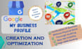 create google my business profile do local seo for  map citation and gmb ranking