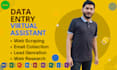 do data entry VA, lead generation, pdf to excel and email collection