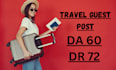 do travel guest post on HQ websites with dofollow backlinks