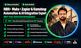 build n8n, make, zapier and gameloop automations and integrations