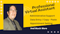be your virtual assistant for data entry web research writing and much more
