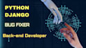 be python django back end web developer database management API development