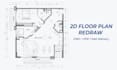 redraw your floor plan into clean 2d autocad drawing