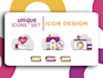 design unique icon set within 6 hours