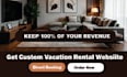 create vacation rental website, airbnb website, vrbo