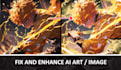 fix your ai generated art image, repaint and enhance it