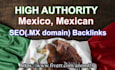 do google fast rank mexico link building with mexican SEO da90 backlinks