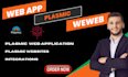 build website web application using plasmic no code,supabase,weweb