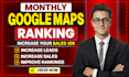 do monthly local SEO of gmb to rank your business in google maps top 3