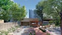 3d rendering of coffee shop landscape architecture