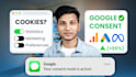 setup gdpr cookie consent banner to enable google consent mode v2 for gads, ga4